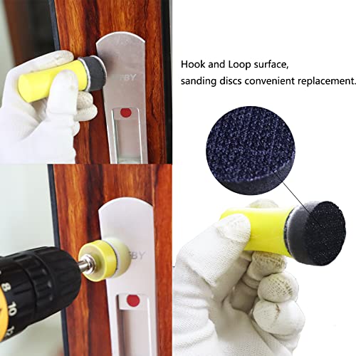 1inch Sandpaper 40-7000grit Sanding Disc with Shank Backer Plate and Soft Foam Buffering Pad Grinding Abrasive Sponge Sanding Disc Pad Kit for Wood Metal Mirror Jewelry Car 132PCS - style: 1inch-131pcs