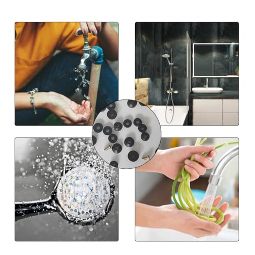 58 PCS Faucet Washers Assortment Kit, Flat & Beveled Rubber Faucet Washers