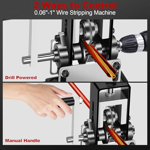 EXKRAEFT Manual Wire Stripping Machine Gauge Wire 0.06-1''
