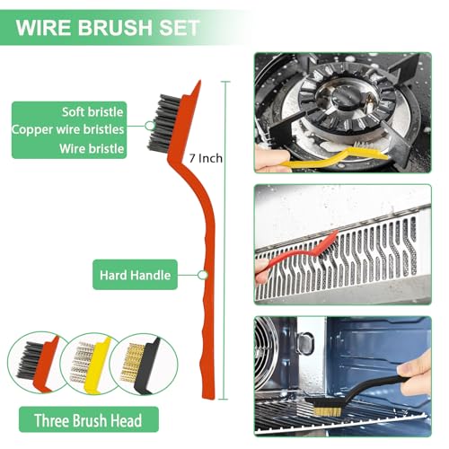 12PCS Crevice Cleaning Brush,Hard Bristle Grout Scrub Brushes for Gaps
