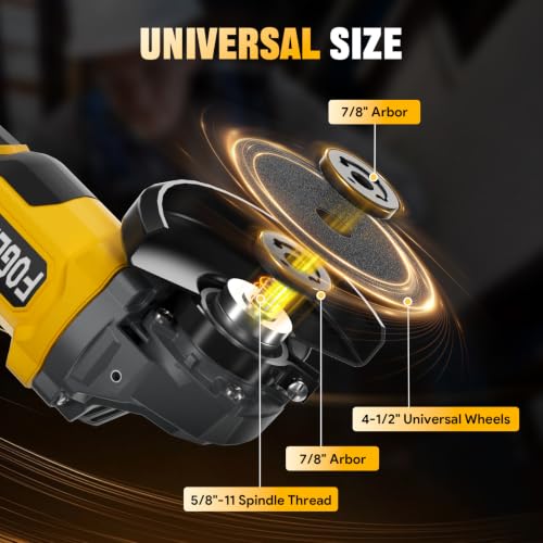 Cordless Angle Grinder 4-1/2 Inch for Dewalt 20V MAX Battery (No Battery)