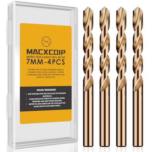 Metric 4Pcs 7mm M35 Cobalt Drill Bit Set - size: 7mm(4pcs)