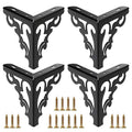 OwnMy 4PCS Metal Furniture Legs Feet, Modern Sofa Cabinet Legs for Repairs - color: Black