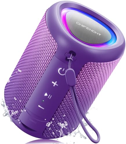 Portable Bluetooth Speaker Beach Essentials: IPX5 Waterproof for Outdoor - color: Gradient Purple