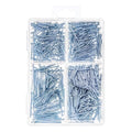650pcs Nail Assortment Kit, Small Nails, 650 Pieces, Silver Metal Dual Head Double Head Round Finishing Nails for Hanging Pictures, Wall Hanging - style: 650pcs-4sizes