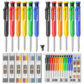 Nicpro Carpenter Pencil with Sharpener, 12Pcs Construction Pencil+52 Refill - color: Multicolor, size: 12 Pack
