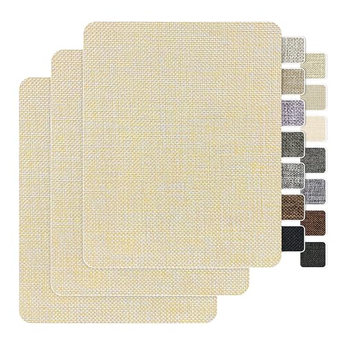 BESEZX Linen Fabric Repair Patch Upholstery Patch 3 PCS 9 * 11 Inch - color: Beige, size: 9*11 inch