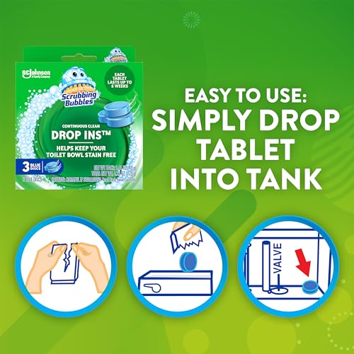 Scrubbing Bubbles Continuous Clean Toilet Tank Drop-Ins, 3 Count - size: 3 Count (Pack of 1)