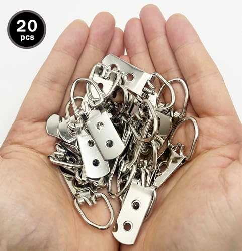 D Ring Picture Hangers, Bulk Steel Small D Rings, Pro Quality D Rings, Picture Hang Solutions for Mirror, Clock, Decoration, Paintings, Artwork Picture