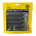 Smart Surface 8627 Heavy Duty Self Adhesive Furniture Felt Pads 1-Inch Round Gray 160-Piece Value Pack in Resealable Bag - color: Grey