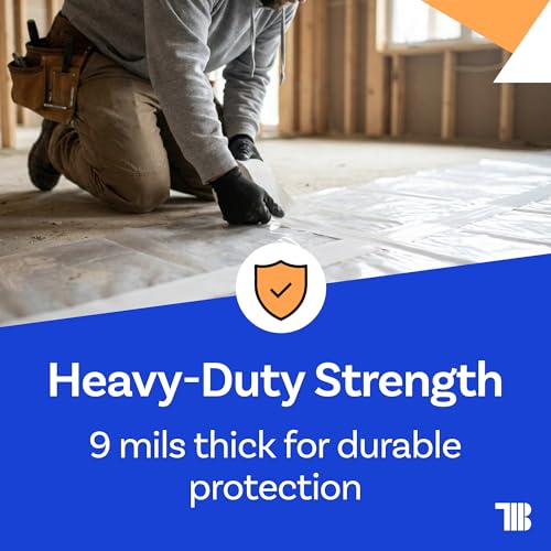 Vapor Barrier Tape - 4 inch x 180' Roll, Made in USA, White Polyethylene Tape for Crawl Spaces & Moisture Barriers, Waterproof Seal & Seam Tape for Underlayment, Insulation, and Plastic Liners