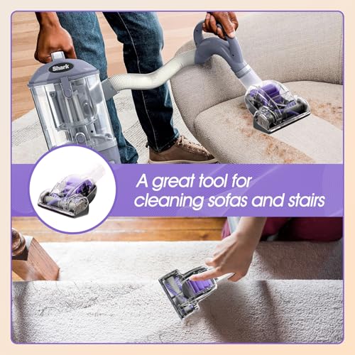 Upgraded Pet Hair Power Brush Tool Attachment for Shark Navigator Lift-Away Deluxe Upright NV360 NV350 NV352 NV356E NV370 NV22L UV420 UV410 UV440 Vacuum Replacement Parts Numbers 119FFJ Purple