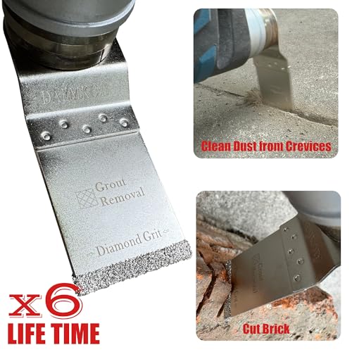 3 Pcs Diamond Oscillating Tool Blades, Professional Multi-tool Blades Kit for Grout Removal, Concrete, Bricks and Tiles - size: B-3 PCS