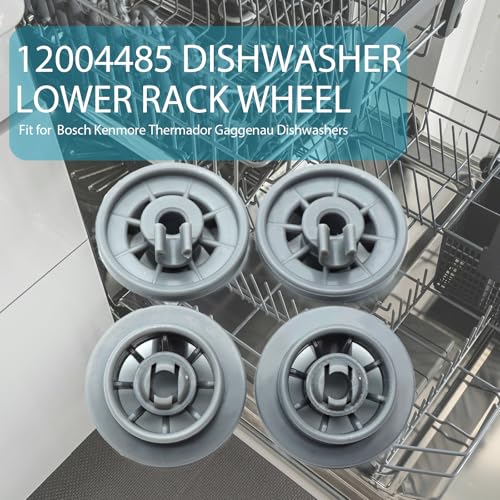 12004485 Dishwasher Lower Rack Wheel for Bosch Kenmore Thermador Gaggenau Dishwashers 12029919 10004343 00617087 AP4512761 1998570 617087 AH3478333 EA3478333 PS3478333 00617087 PS8728047, Pack of 1 - color: Pack of 1