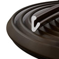 33ft V-Shape Thin Foam Weather Stripping Door Frame Seal,Brown - color: Brown, size: 33 FT