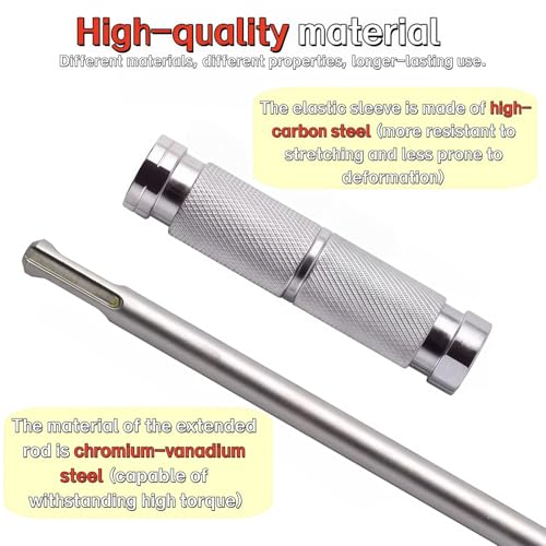 SDS Plus to SDS Plus Adapter with 10.24"Extension Shaft - size: 14.02”