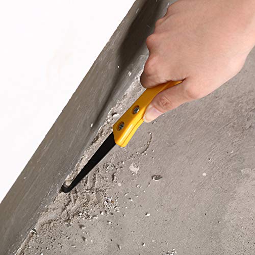20 Pcs Hook Knife with 2 Pcs Handle Grout Removal Tool