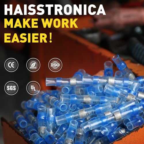 haisstronica 400PCS Solder Seal Wire Connectors Kit, 4 Colors/4 Sizes