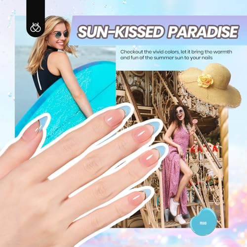 Beetles Gel Nail Polish Kit with U V Light - 32 Colors Gel Polish Kit 54Pcs - color: Four Seasons Glow - 32 Colors (54 Pcs)