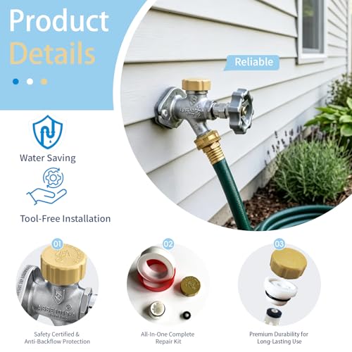 Plastic Vacuum Breaker Repair Kit for Outdoor Faucet, （1pc）