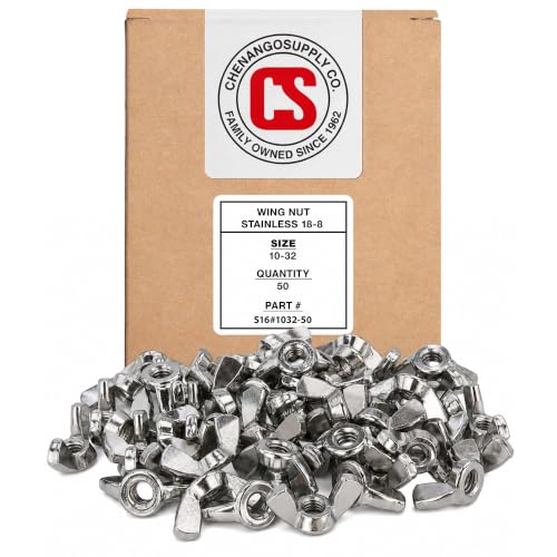 Chenango Supply 10-32 Stainless Wing Nuts