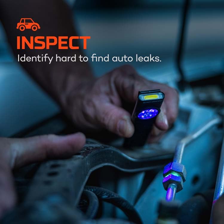 NEBO Slim Mini UV Flashlight | 150 Lumens, 4 Light Modes, Rechargeable & Portable Ultraviolet Light, Magnetic Base & Durable Clip, Waterproof, Detector Pocket Flashlight, Includes Charging Cable - style: UV Light