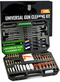Universal Gun Cleaning Kit for All Caliber .17 to 12Ga - Handgun, Shotgun, Pistol and Rifle Cleaning Kit with Steel Rods, Brass Jags, Brushes, Gun Cleaning Patches - Complete Gun Cleaning Kit - style: 60pc Brass Cleaning Kit