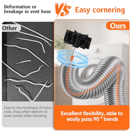 17FT One-Piece Flexshaft Dryer Vent Cleaner Kit