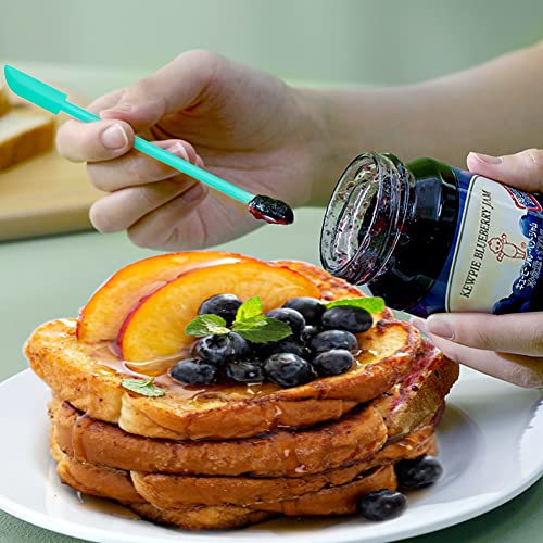 Silicone Spatula Set 3Pcs, Mini Jar Scraper for Makeup & Food - color: Color #3