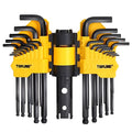 Topline 27-Piece Long Arm Allen Wrench Set, SAE & Metric