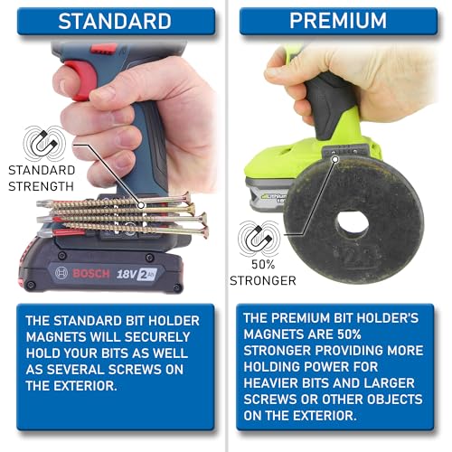 Halberd Premium Magnetic Bit Holder, Fits Most Brands, 2 Pack - color: Premium, 2 Pack
