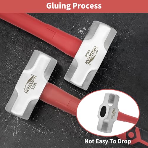 3 Lb Heavy Duty Sledgehammer, Non-Slip Rubber Grip - color: Sledge Hammer