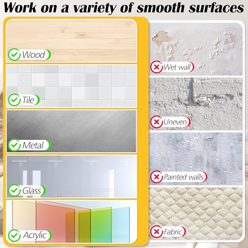 LuBanSir 12 Pack Picture Hanging Hooks with 16 Strips for Small Photos