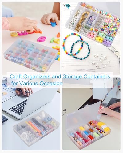 6 Pack 36 Grids Bead Organizer Small Parts Organizer