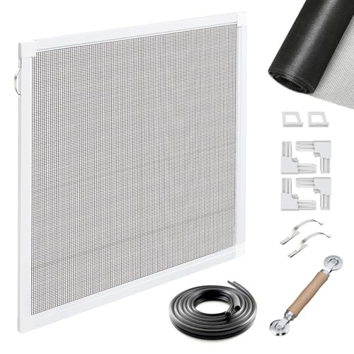 Toocust Window Screens Frame Kit 24 Square, Heavy-Duty Aluminum Window Screen, High-Visibility Durable Mesh, Easy Repair/Reinstall for Windows & Patio Doors, Multi-Size Options - size: 24*24 1pack