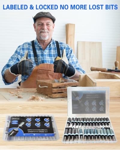 400 Grit Sanding Drums for Dremel Rotary Tools Accessories, 25PCS Sanding Bits Kit for Dremel Sanding Bands with 1/8 inch Shank, Sandpaper Sticks Set for Plastic Wood Metal Grinding Polishing - style: 400 Grit 25PCS