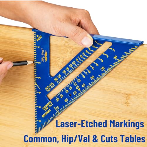 Mr. Pen- Rafter Square, 7 Inch, Blue, Aluminum Alloy, 7 Inch