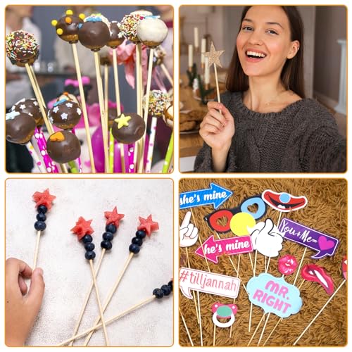 30PCS Wooden Dowel Rods, 10" X 6mm Dowel Rods Wood Sticks Wooden Dowels Round Unfinished Wood Sticks for Crafts Arts and Diyers
