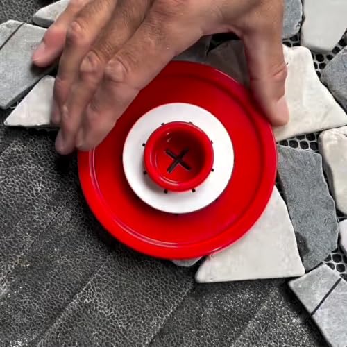 Tile Bullseye Multi Size Drilling Template, 4 Ring Guide Set