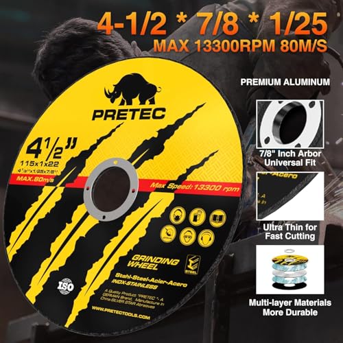 55 Pack Cut Off Wheels 4-1/2", Metal Cutting Wheel for Angle Grinder - size: 4-1/2 INCH