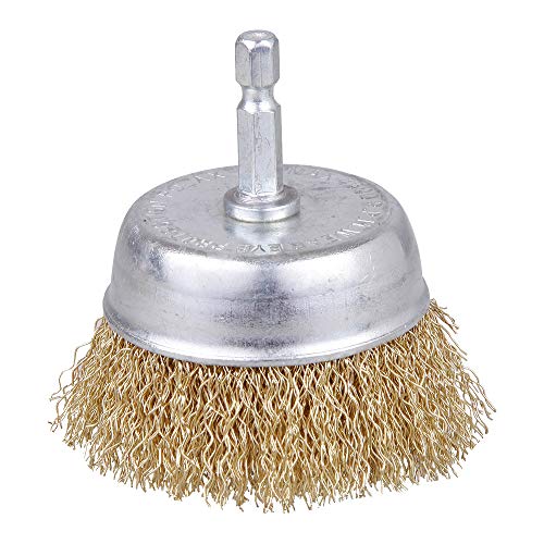Rocaris 10 Pack 3 Inch Wire Cup Brush with 1/4-Inch Hex Shank
