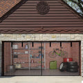 Garage Door Screen 2 Car 12x7FT Garage Screen Door，Upgraded PET Mesh with Retractable Magnetic Screen Garage and Heavy Duty Bottom for Easy Assembly and Pass, Hands-Free Screen Door - size: Size: 12x7FT - Fits Garage Door Size: 12x7FT