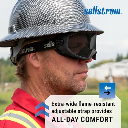 Sellstrom Odyssey II Wildland Anti-Fog Fire Safety Goggles, ANSI & NFPA 70E - style: Smoke Lens