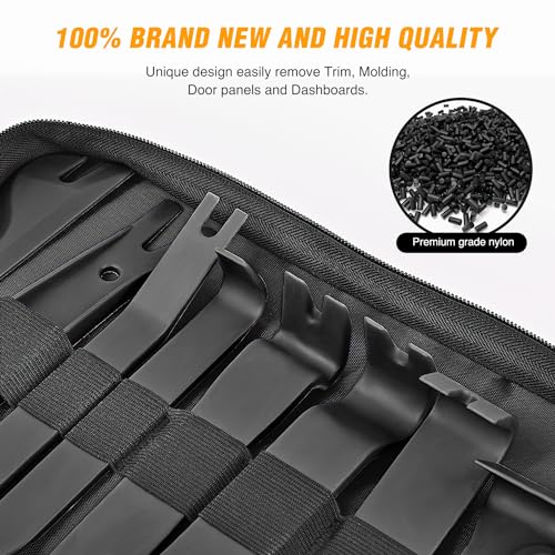 GOOACC 330Pcs Trim Removal Tool, Auto Push Pin Bumper Retainer Clip Set Fastener Terminal Remover Tool Adhesive Cable Clips Kit Car Panel Radio Removal Auto Clip Pliers, Black - color: 330Pcs Clips Removal Kit Black