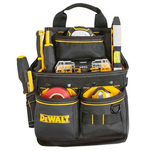 DEWALT Tool Pouch with Belt, 13 Pocket Professional Small Tool Belt Pouch (DWST540201) - size: One Size, style: Nail Pouch