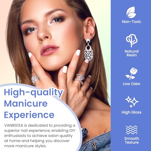 VANREESA 42 Pcs Gel Nail Polish Kit with U V Light 24 Colors Gel Polish Nail Kit Pink Red Orange Yellow Green Brown Blue Purple Gray Complete Nail Kit with Manicure Tools Gifts for Women - color: Elegant & Trendy Collection