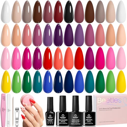 Beetles Fall Gel Polish Kit, Chic Outfits Collection, 25 Colors - color: 0-0 Chic Outfits