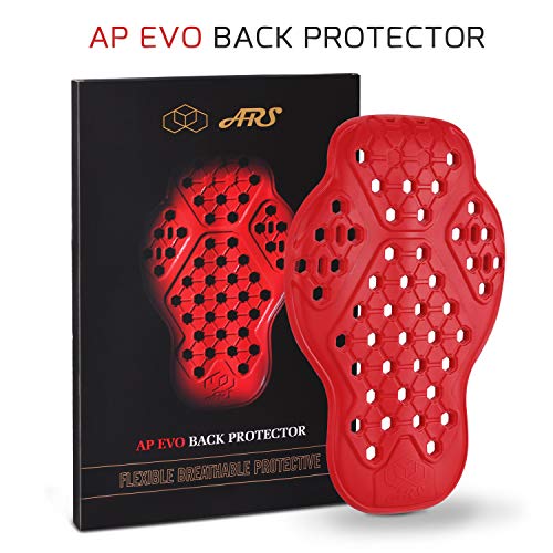 Surlim Back Protector CE Insert Armor Motorcycle Jacket Replacement Pads - size: Back