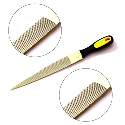 Golden 6/8/10 Inch Wood Rasp File Set (3-Pack) | Golden Brand Double-Cut Teeth for Shaping Soft Metal & Plastic, Includes Storage Bags - size: 6-8-10 inch Golden Wood rasp