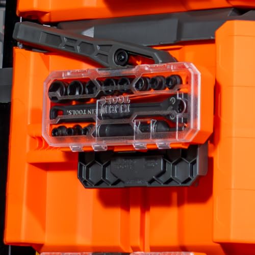 Klein Tools 65400 KNECT 15-Piece Pass Through Socket Set, SAE Impact Set with MODbox Case, Sockets, Bits, Accessories and 3/8-Inch Drive Adapter - style: 15-Piece